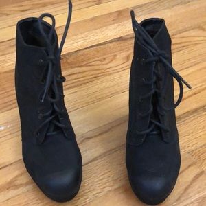Black High Heel Booties